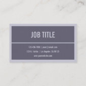 お客様の名前またはビジネス |ハージーパープル/ラベンダー 名刺 (裏面)