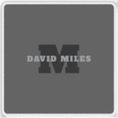 お客様の名前または会社名 | グレモダンー シール (正面)