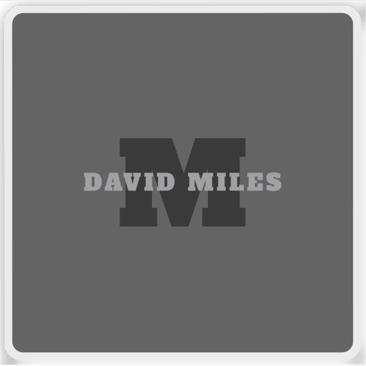 お客様の名前または会社名 | グレモダンー シール (正面)