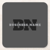 お客様の名前または会社名 | グレモダンー スクエアペーパーコースター (正面)