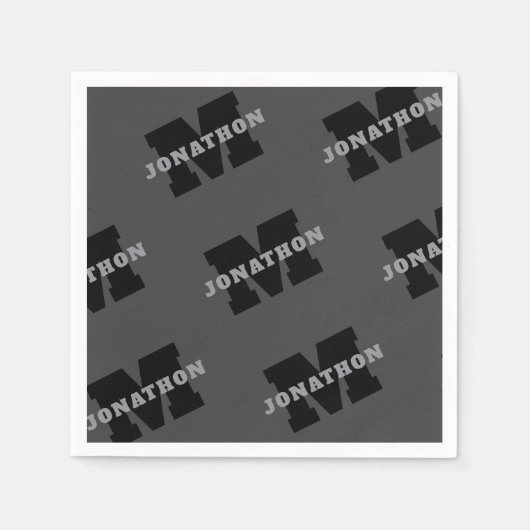 お客様の名前または会社名 | グレモダンー スタンダードカクテルナプキン (正面)