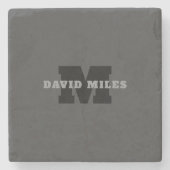 お客様の名前または会社名 | グレモダンー ストーンコースター (正面)