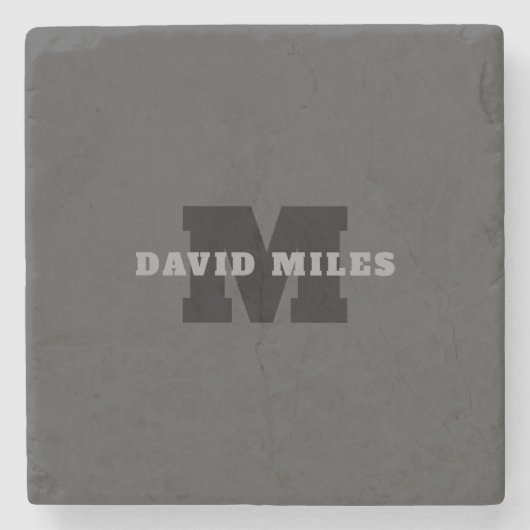 お客様の名前または会社名 | グレモダンー ストーンコースター (正面)