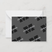 お客様の名前または会社名 | グレモダンー ノートカード (正面)