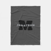 お客様の名前または会社名 | グレモダンー フリースブランケット (正面)