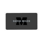 お客様の名前または会社名 | グレモダンー ラベル (正面)