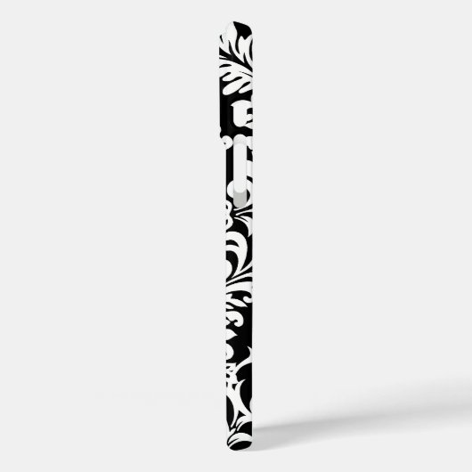 お客様の名前または引用文ブラックダマスク Case-Mate iPhoneケース (裏面 / 左)