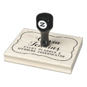 お客様の名前をカスタムするとショップビジネスブラケットフレーム ラバースタンプ (スタンプ)