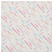 お客様の名前をカスタムする ファブリック (見本)