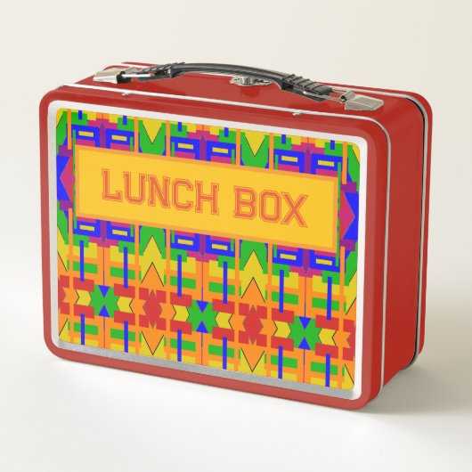 お客様の名前インスパイアヴィンテージグラフィックアート メタルランチボックス (裏面)