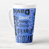 お客様の名前カスタマイズ可能な水セラミック飲み物用品 カフェラテマグ (左アングル)