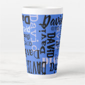 お客様の名前カスタマイズ可能な水セラミック飲み物用品 カフェラテマグ (正面)