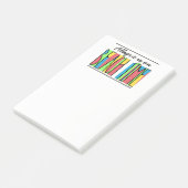 お客様の名前カラフルビーチのタイムノート ポストイット (アングル)