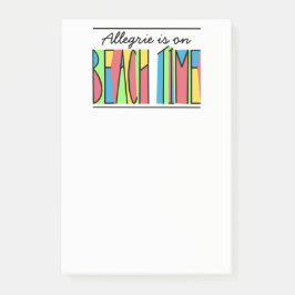 お客様の名前カラフルビーチのタイムノート ポストイット