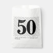 お客様の名前パターはっきりしたン黒年齢50番号日付 フェイバーバッグ (正面)
