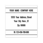 お客様の名前差出人住所電話番号スタンプ セルフインキングスタンプ (デザイン)