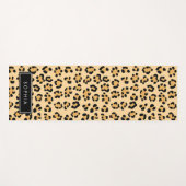 お客様の名前 – アニマルプリント、Spotted Leopard - Brown ヨガマット (正面(横))