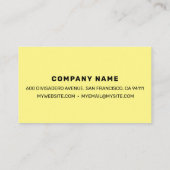 お客様の名前、職業、会社、ビジネス、ZSSG コーリングカード (裏面)