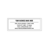 お客様の名前Webサイト情報アドレスビジネススタンプ セルフインキングスタンプ (デザイン)