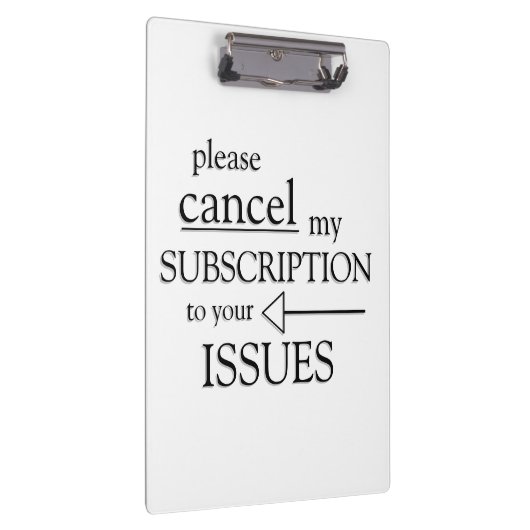 お客様の問題に対するサブスクリプションを取り消してください クリップボード (右)