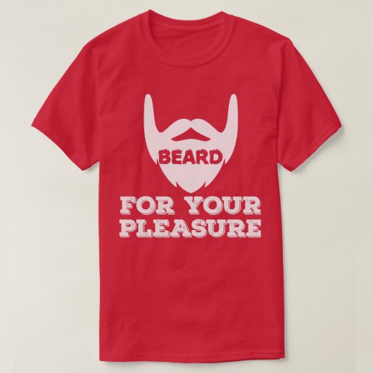 お客様の喜びのためにヒゲ3 Tシャツ (デザイン正面)