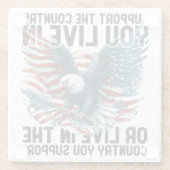 お客様の国をサポート ガラスコースター (裏面)