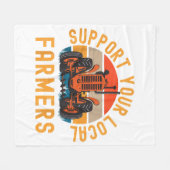 お客様の地域の農家、ファーム、および牧場のライフTrをサポート フリースブランケット (正面(横))