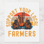 お客様の地域の農家、ファーム、および牧場のライフTrをサポート ワインラベル (シングルラベル)