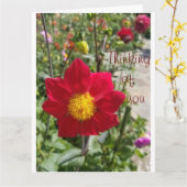 お客様の大き考えな「お客様」のカードをパーソナライズ カード (黄色い花)