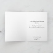 お客様の安心を祈る(より長いバージョン) カード (内部)