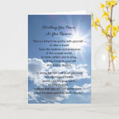 お客様の安心を祈る(より長いバージョン) カード (黄色い花)