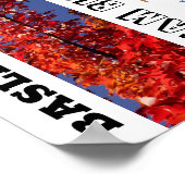 お客様の家族の名前ファミリールールアートサイン ポスター (角)