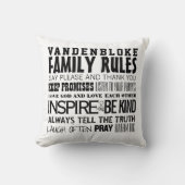 お客様の家族名家族の規則と確定日 クッション (正面)