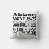 お客様の家族名家族の規則と確定日 クッション (正面)