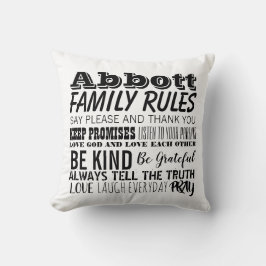 お客様の家族名家族の規則と確定日 クッション