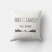 お客様の家族名家族の規則と確定日 クッション (裏面)