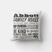 お客様の家族名家族の規則と確定日 クッション (正面)