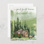 お客様の宿泊室が移動しました Cabin Mountain Forest 案内ポストカード (正面/裏面)