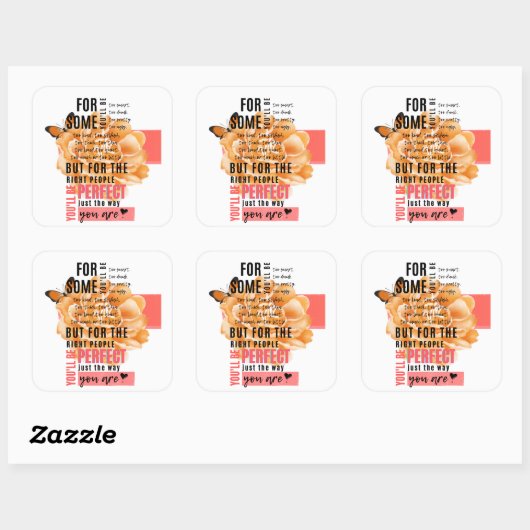 お客様の引用文に最適図解入りの、写真付きの スクエアシール (シート)