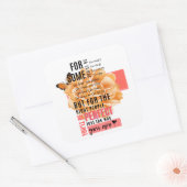 お客様の引用文に最適図解入りの、写真付きの スクエアシール (封筒)