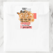 お客様の引用文に最適図解入りの、写真付きの スクエアシール (バッグ)