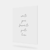 お客様の引用文 アクリルサイン (傾斜)