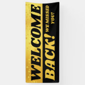 お客様の従業員の学生の再オープンを歓迎 横断幕 (縦)