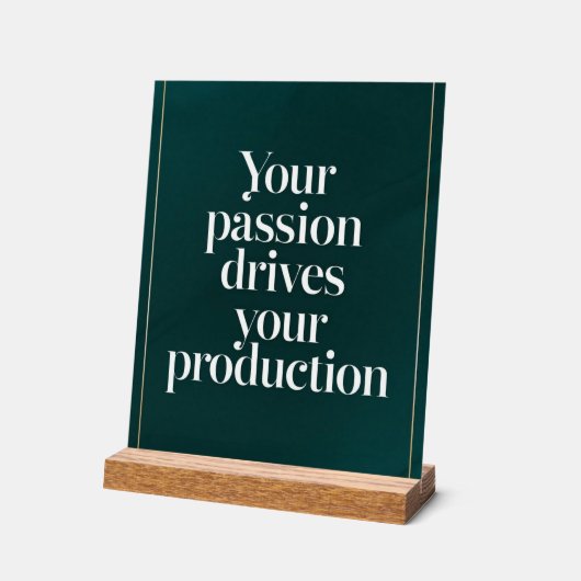 お客様の情熱が生産オプションを推進2 アクリルサイン (傾斜)