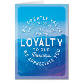 お客様の感謝していロイヤリティと信頼に対する顧客ビジネス (正面)