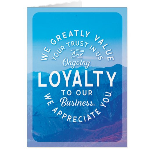 お客様の感謝していロイヤリティと信頼に対する顧客ビジネス (正面)