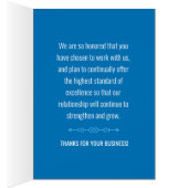 お客様の感謝していロイヤリティと信頼に対する顧客ビジネス (内側 (右))