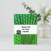 お客様の感謝の手の印刷ケア感謝してい者 ポストカード (スタンド正面)