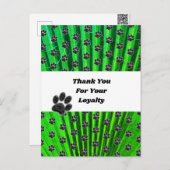 お客様の感謝の手の印刷ケア感謝してい者 ポストカード (正面/裏面)