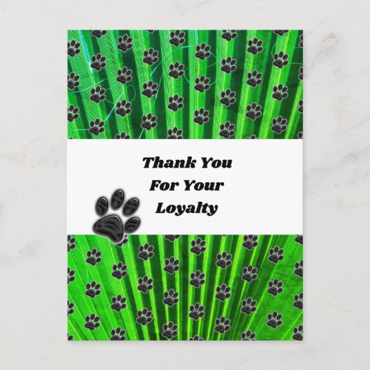 お客様の感謝の手の印刷ケア感謝してい者 ポストカード (正面)